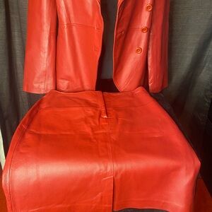 Metrostyle Red Blazer Sleek Tailored Fit